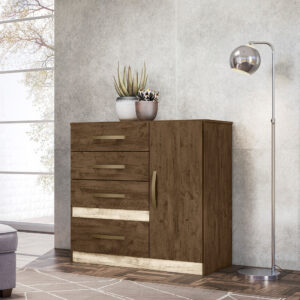 Comoda Moval Venus 1p 4g Cas.wood/avela