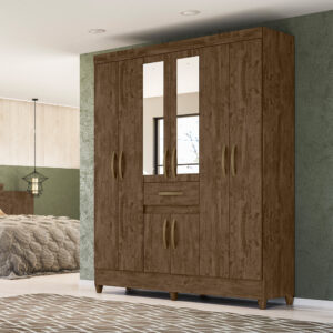 Roupeiro Moval Portugal 8p 1g C/esp.castanho W