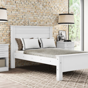 Cama Casal Lanza Montreal Branco
