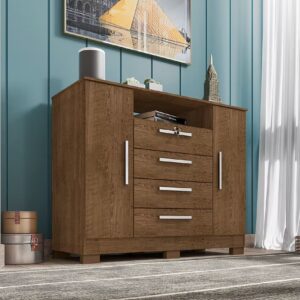 Comoda Incorplac Sapateira Madri 4g 2p Malbec