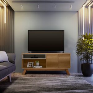 Rack Linea Camboriu 160 Amendoa/titanio