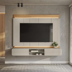 PAINEL LINEA ZURIQUE 200 C/LED TAUARI/OFF WHIT